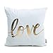 Monkeysell Valentine's Day Gift Home Pillowcases Love Pillows Flannel Decorative Throw Pillows Cover for Couch Bed Sofa Christmas 18 inches