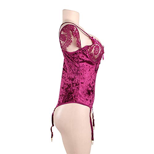 GREQ-Lingerie-Intimo-da-Donna-Intimo-Sexy-di-Grandi-Dimensioni-per-Abbigliamento-Intimo-Set-Pigiama-da-Tentazione-Monopezzo-Sexy-con-Fionda