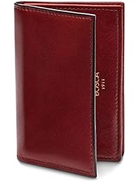 Bosca | Menâ€™s 2 Pocket Card Case Wallet with I.D. Window in Italian Old Leather