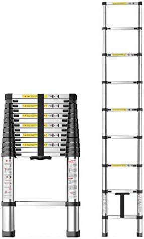 XEWNEG Telescopic Extendable Ladder,Folding Multi-Purpose Aluminium Portable Steps Ladder for Home Loft Office Engineering (Size : 2.0m(6.5ft))