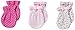 Spasilk Unisex-Baby Newborn 3 Pack 100% Cotton Scratch Mittens, Pink Dots, 0-3 Months
