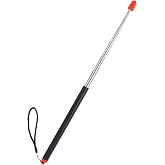 Telescopic Teacher Pointer Telescoping Pointer Stick for Classroom Presentation Pointer Teacher Pointer Stick (Orange Black, Extendable 47 Inch)