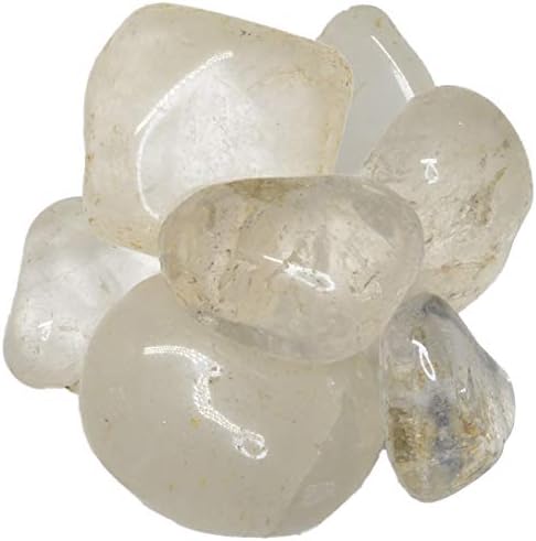 Hypnotic Gems Materials: 1/2 lb Crystal Quartz Tumbled Stones - Grade 1 - XXLarge - 1.75" to 2.5" Avg. - Bulk Natural Rocks Polished Gemstone Supplies for Wicca, Reiki, Energy Crystal Healing