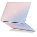 GMYLE MacBook Air 13 Inch Case A1466 A1369 Old Version 2010 2017, Hard Shell Plastic Matte Cover (Baby Pink & Serenity Blue Gradient)