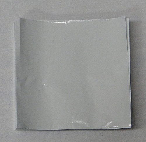 Candy Molds N More 3 X 3 Inch White Confectionery Foil Wrappers 125 Sheets