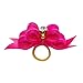 Beirui 20pcs Cute Dog Hair Bows with Rubber Bands - Adorable Rhinestone Bow for Long Hair Dog & Kitten