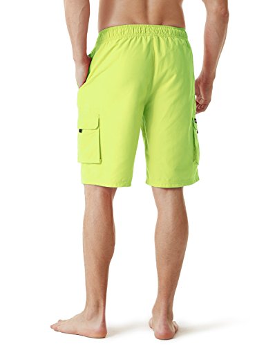 Tesla TM-MSB01-HYL_Large Men's Swimtrunks Quick Dry Water Beach MSB01 - Thumbnail 3