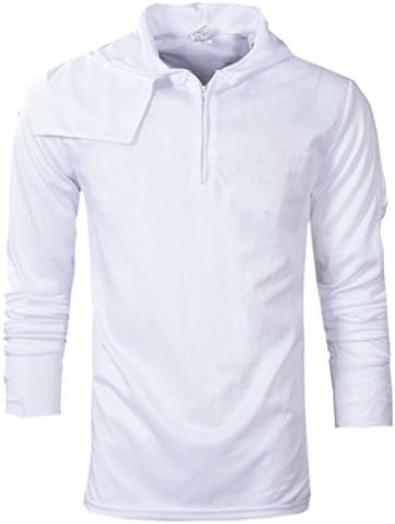 Geval Men's Outdoor UV Sunscreen Cloth Quick Drying Fishing Shirts(White,US XL/Label 3XL)