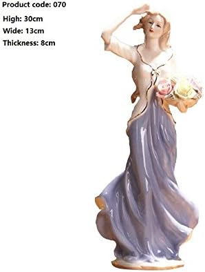 Western ladies Ceramic doll Figurine height 30cm