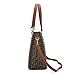 Women Shoulder Handbag for Work Purse 6 Piece Set Bag (Brown-6)