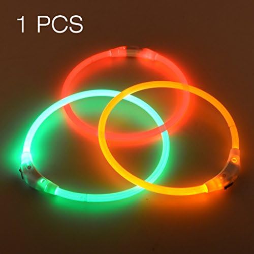 FAMOS LED Dog Collar Rechargeable,Dog Glow Collar,Flashing Dog Collar Light,Lighted Dog Collars for Small,Medium and Large Dogs,Safety Dog Collar Luminous,Christmas Dog Collar (Orange yellow)