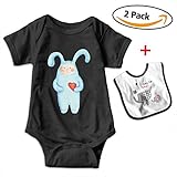 KAYERDELLE Cute Bunny Babys Kids Short Sleeve
