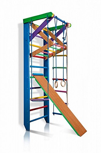 Funnyclouds Kinder Kletterwand Rainbow 3 240 Sprossenwand