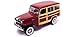 Road Signature New 1:18 SCOLLECTION - Burgundy 1955 Willys Jeep Station Wagon Diecast Model Car