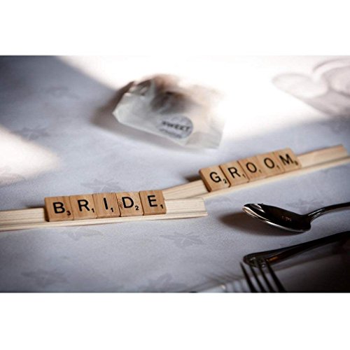 100 PCS Scrabble Tiles Games Wood Letters A-Z Capital Letters for Crafts, Pendants, Spelling - Thumbnail 3
