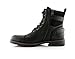 Polar Fox Patrick MPX808583 Mens Casual Cap Toe Buckle High-Top Work Boots – Black, Size 10.5