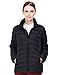 Puredown Women's Outdoor Ultra Light Packable Down Jacket, Black, M