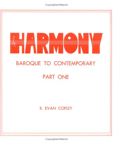 Harmony:Baroque To Contemp.,Part One