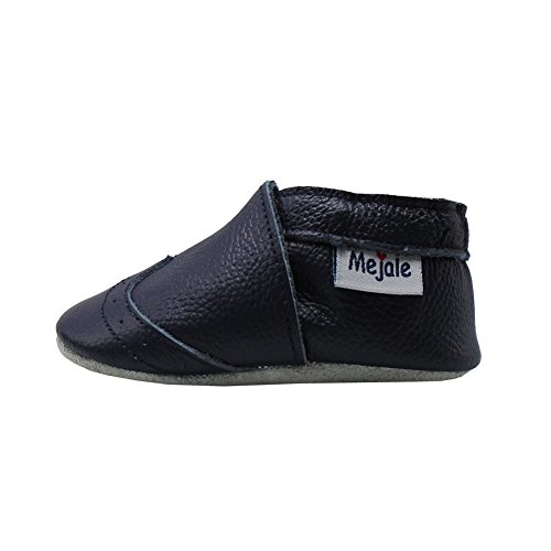 image for Mejale Baby Shoes Soft Sole Leather Crawling Moccasins Infant Toddler 