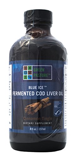 Green Pasture Blue Ice Cod Liver Oil Cinnamon Tingle Liquid - 8 Fl Oz. (237ml) = 118 Servings Green Pasture Blue Ice Cod Liver Oil Cinnamon Tingle Liquid - 8 Fl Oz. (237ml) = 118 Servings
