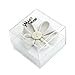 Smart Man Men's Lapel Flower Handmade Boutonniere Pin for Suit - White