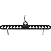 RIMLUFE Double to Single Adaptor Plate LAT T Bar Row Pull Up Down | Tricep Rope, Cable Crossover Machine Attachments, Weight Spreader Bar Pulley System, Landmine D Handles, Home Gym
