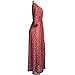 Orangesky Women Boho Summer Chiffon Floral Party Beach Long Maxi Dress (M)