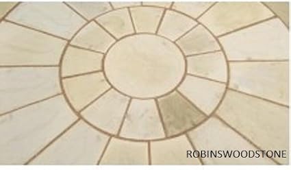 Stein Beton Kreis Terrasse Pflastersteine Set 1 8 Meter Amazon De Garten