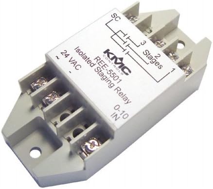 KMC CONTROLSREE-5001 0-10 VDC Input Signal, 3 Stage, Electric REHEAT Relay, 24 VAC Supply Voltage, 2 VDC Switching Differential, TRIAC