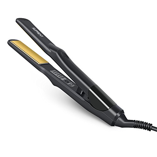 SUPRENT Titanium Flat Iron, Hair Straightener with Negative Ionic Technology, Worldwide 100-240V Dual Voltage, 1 inch, Black Beauty & Personal Care, Hair Care, Styling Tools & Appliances, Irons, Straighteners