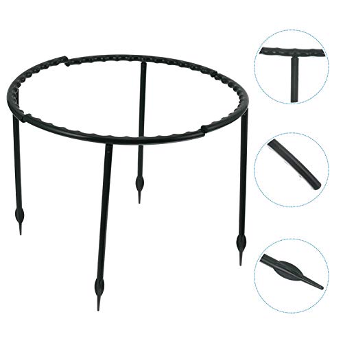 YARNOW 2 Sätze Pflanzenkletterbügel Stützringe Blumenstützring Runder Pflanzer Pflanzenstützgitter Blumentopfhalter Stützkäfig Für Gartenpflanzen Gurkenkäfig Metall Plastik Topfpflanze – Bild 5