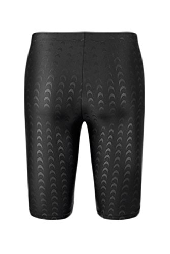 WUAMBO Swimwear Men's Swim Jammer Shorts Black US S= Asian Tag XL(Waist:29"-31") - Thumbnail 3