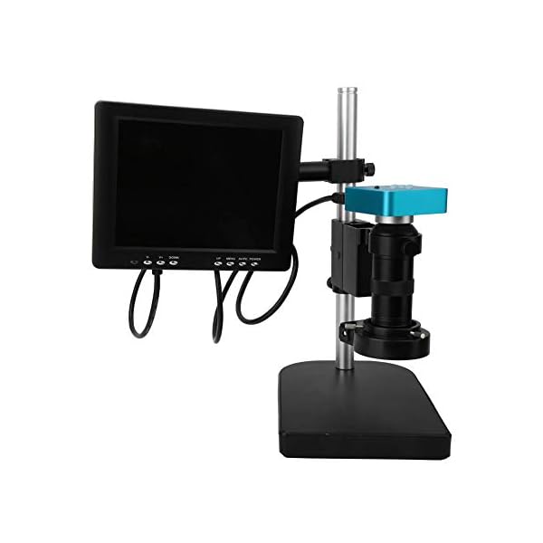 Gcgg Industry-Mikroskop 34MP HD USB-Digital-Industrie-Video-Mikroskop-Kamera-Monitor-Set 100-240V