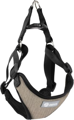 AKC Premium Padded Step-in Dog Harness – Soft Comfort Fit with Dual D-Ring No P…
