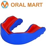 Oral Mart Blue/Red Adult Mouth Guard - Adult Sports Mouth Guard for Karate, Boxing, Sparring, MMA, Football, Field Hockey, BJJ, Muay Thai,Soccer, Rugby, Martial Arts