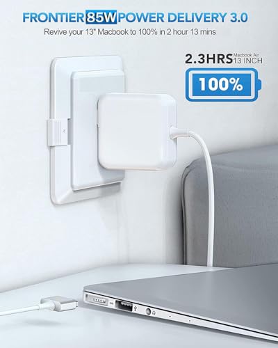 85W Charger for MacBook Pro Mag 2 T-Tip Between 2012-2017 Mac Book Models | Magnetic 2 Power Adapter Compatible with MacBook Pro 13/15", MacBook Air 11/13" Retina, Mid 2012-Late 2017, A2442 A2485 A2681