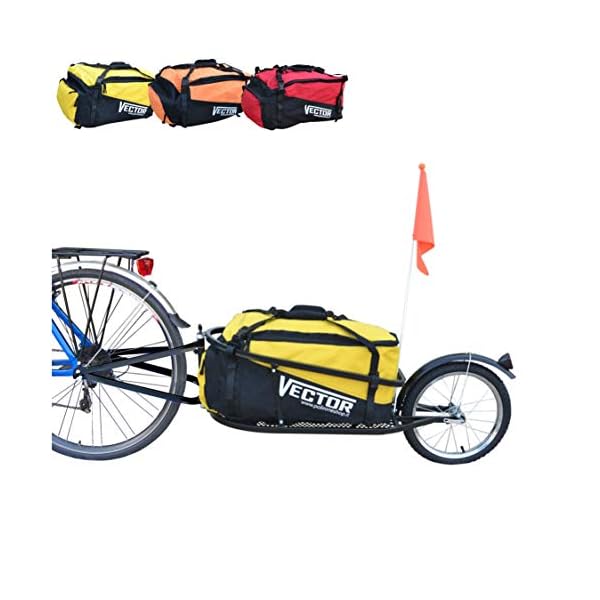 €139.00 Polironeshop Vector Rimorchio Carrello per Bici Bicicletta monoruota  con Borsone Borsa Zaino Trasporto Materiale Merce… - bikewebshop.it