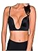 Fullness Women's Sexy V Shape Push Up Deep Plunge Convertible V Bra Max Cleavage Booster Shaper Black 36D