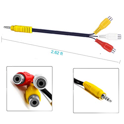 （2.62ft/0.8M） Video AV Component Adapter Cable Replacement for TCL TV