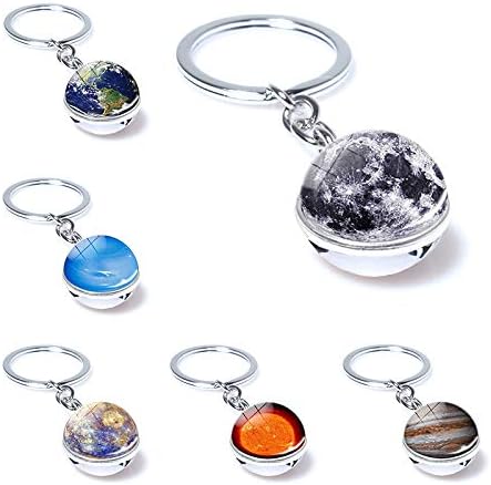 Amazon Richday キーホルダー バッグチャーム アクセサリー 飾り プレゼント 地球 星 惑星 宇宙 6点セット キーホルダー チェーン