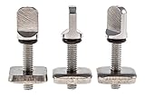 Santa Barbara Surfing SBS - No Tool Stainless Steel Fin Screw for Longboard and SUP - 3 Pack