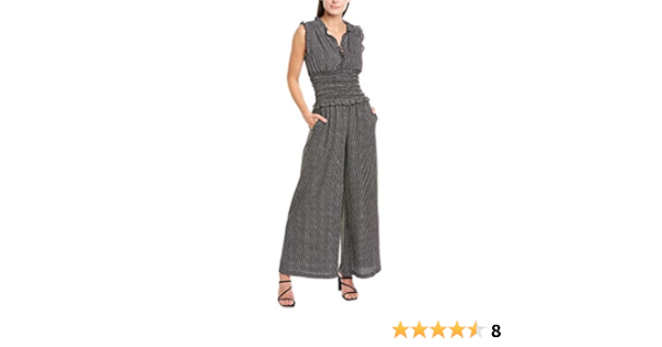 smocked waist jumpsuit