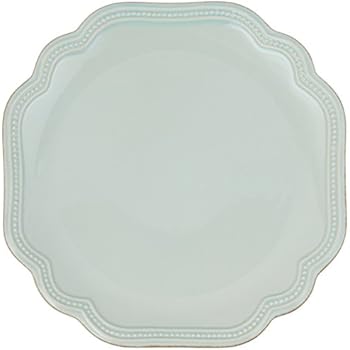 Lenox French Perle Bead Accent Plate, Ice Blue