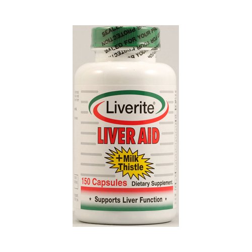 Liverite Liver Aid Plus Milk Thistle -- 150 Capsules image