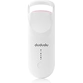 DUDUDU Heated Eyelash Curler, Portable Travel-Size Mini Electric Heated Lash Curler - 2-Level Adjustable Temp & Type-C Recharge, 10S Heat 3S Style 24H Lift for Long-Lasting Natural Effortless Curves
