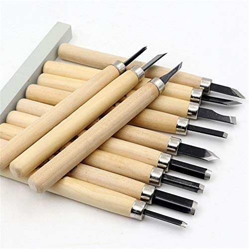 12Pcs/Set DIY Pen Woodcut Knife Scorper Wood Carving Tools Woodworking Hobby Arts Crafts Nicking Cutter Graver Scalpel - Thumbnail 5