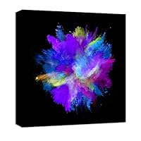 Canvas Wall Art Colorful Powder Canvas Prints Home Artwork Decoration for Living Room,Bedroom - 12x12 inches