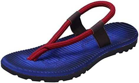 HOSOME Men's Casual Flat Flip Flops Slippers Beach Sandals Outdoor Skid Shoes