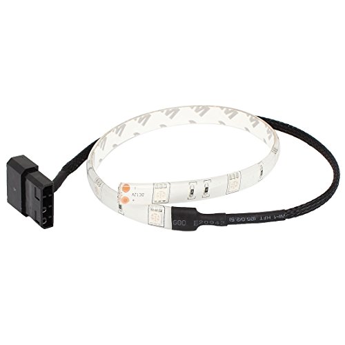 uxcell DC 12V 4Pin 5050 SMD Flexible Blue Light LED Strip for Computer Case