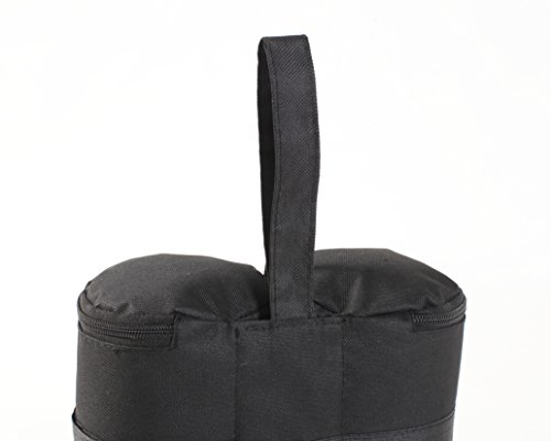 Feelway Weights Bag for Canopy Pop Up Party tent Instant Legs Heavy Duty Outdoor Sand Bag Set of 4, Black